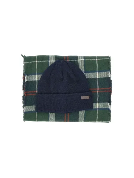 Fular Barbour în carouri verde