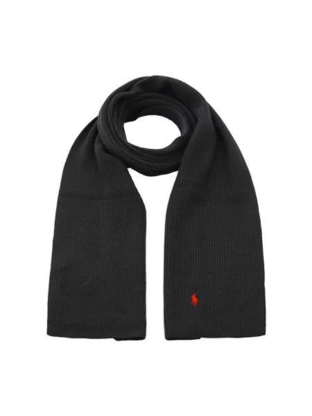Szal Polo Ralph Lauren wełniana czarna