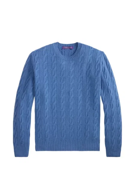 Pulover Ralph Lauren Purple Label din cașmir albastru