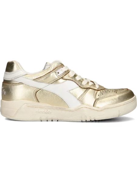 Sneakersy Diadora skórzane żółte