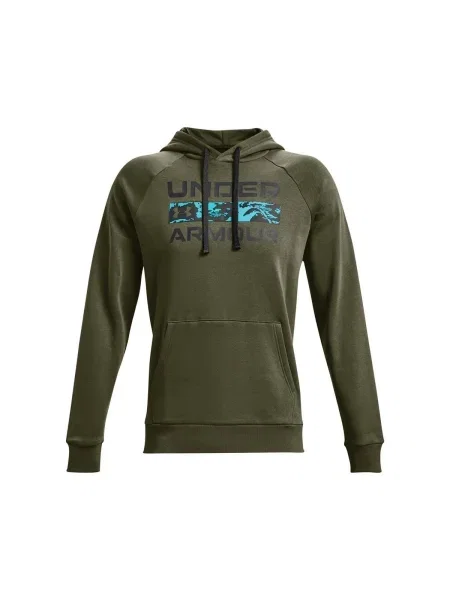 Hanorac cu glugă Under Armour din fleece verde