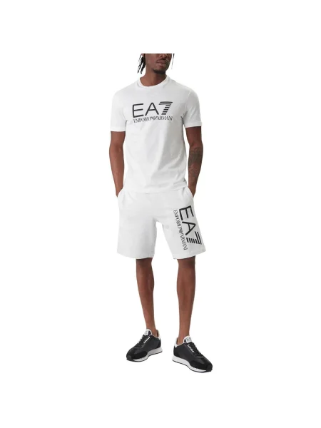 Emporio Armani Pantaloni scurți sport alb