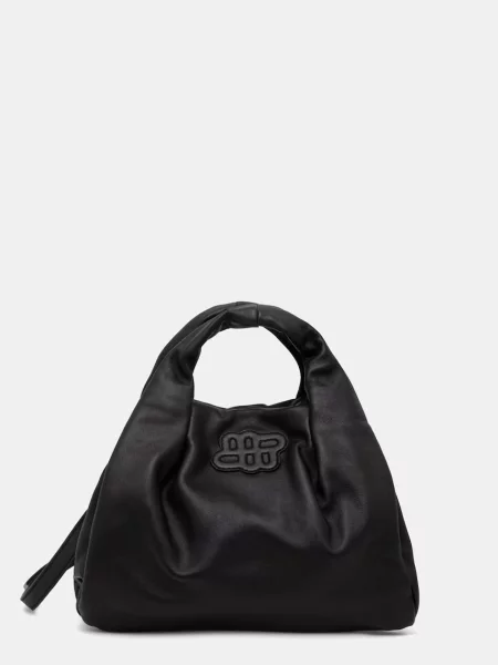 MUNTHE geantă crossbody de damă din piele LIX negru