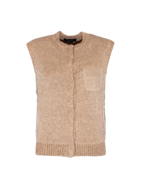 Kamizelka Fabiana Filippi bez rękawów beżowa