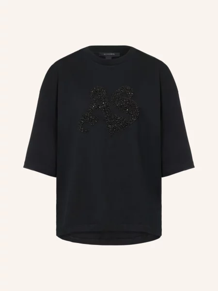 AllSaints T-shirt oversize ICON czarna
