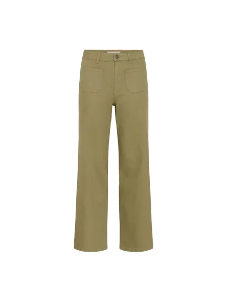 Jeansy straight leg Kaffe zielone