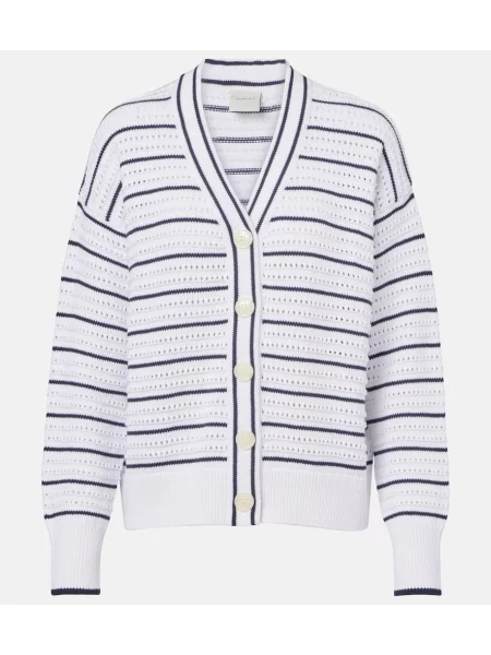 Cardigan Varley cu dungi alb