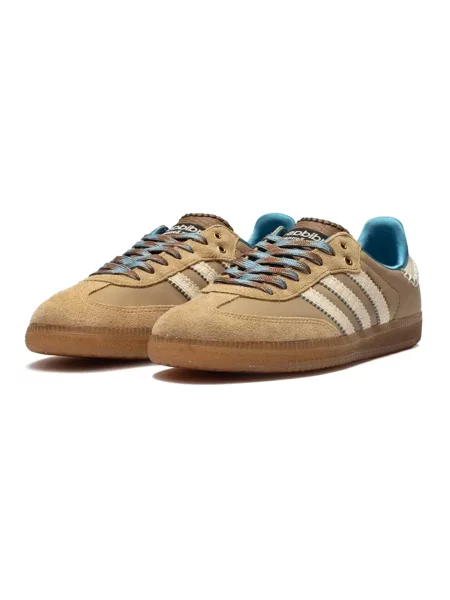 Sneakersy Adidas Samba zamszowe białe