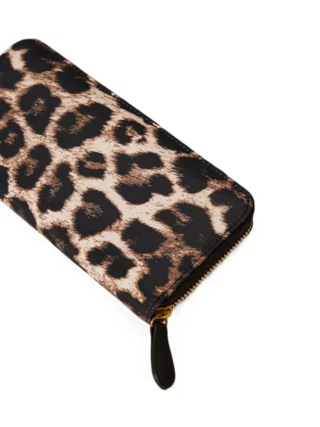 Portofel Twinset cu imagine cu model leopard negru