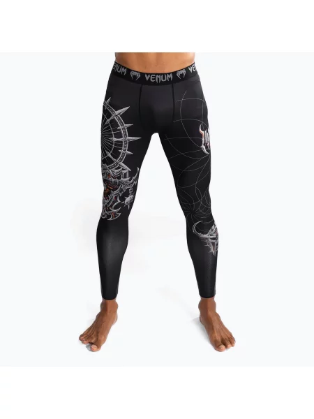 Tréninkové legíny Venum Gladiator Spats black/silver černé