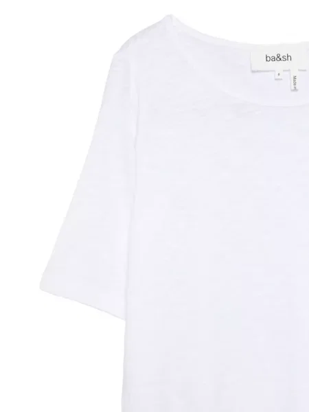 Tricou Ba&sh scurt alb