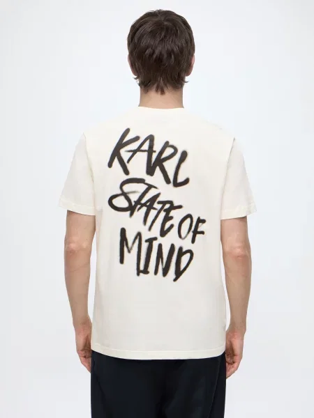KARL LAGERFELD JEANS Tričko čierna biela