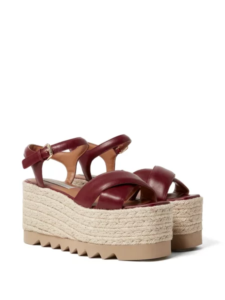 Sandale Stella Mccartney cu platformă cu bretele maro