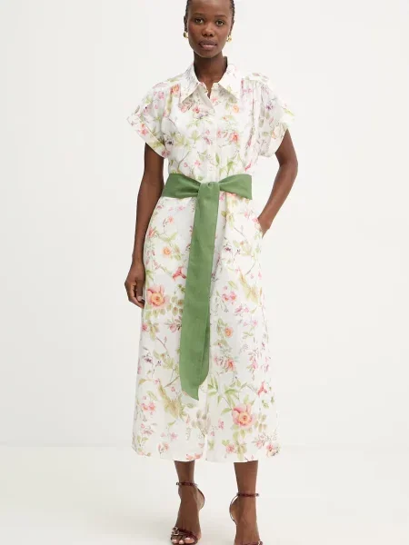 Luisa Spagnoli rochie din Pilea alb