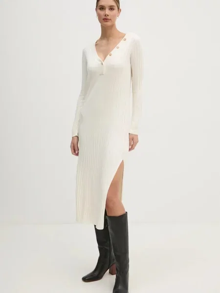 Šaty Pepe Jeans IZABEL DRESS midi béžová