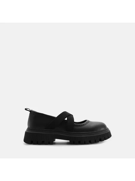 Reserved Bőr loafer cipő fekete