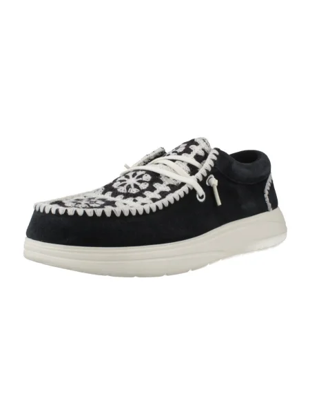 Semišové tenisky Heydude čierna