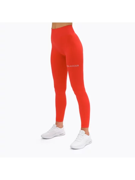 Legginsy treningowe Gym Glamour Push Up coral