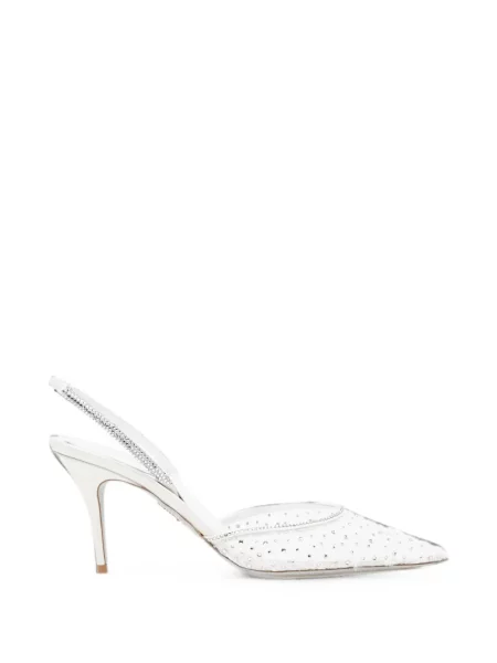 Sandale Rene Caovilla slingback alb