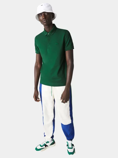 Поло Lacoste зеленое