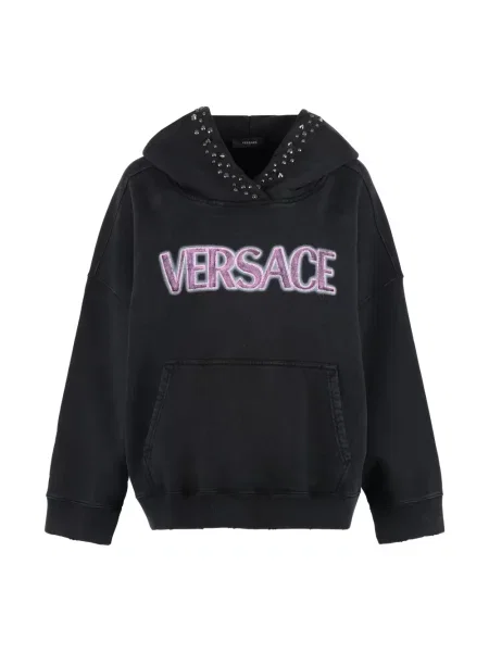 Bluza z kapturem Versace czarna
