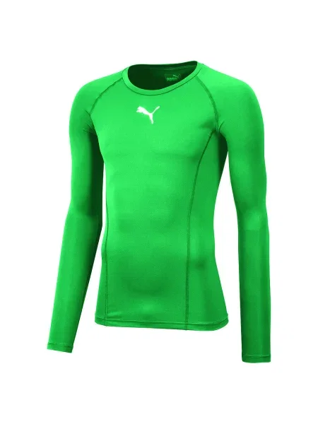 Koszulka do piłki nożnej Puma Liga Baselayer Tee LS zielona
