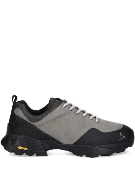 Sneakerși Roa cu șireturi din dantelă gri