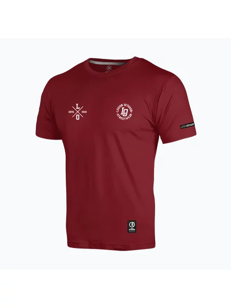 Férfi póló Octagon Legion LO burgundy. Méret: M