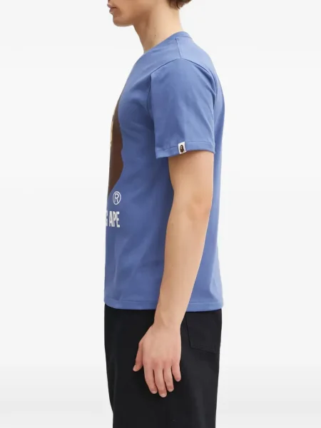 Tricou A Bathing Ape® cu imagine albastru