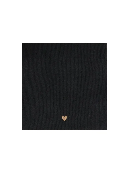 Fular Pieces tricotate negru