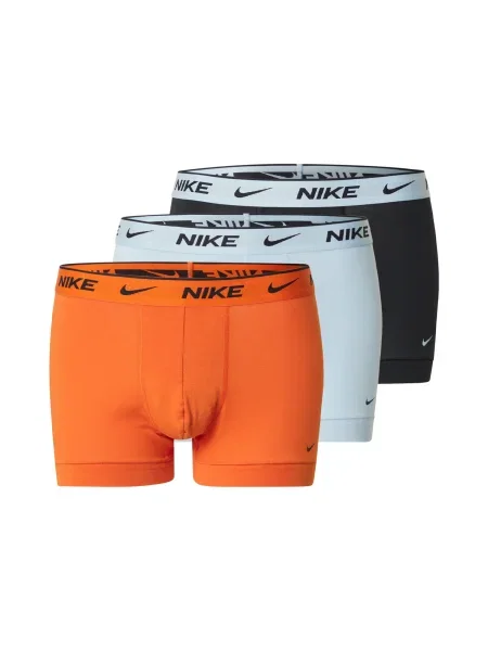 NIKE Underwear Boksarice pastelno modra / oranžna črna