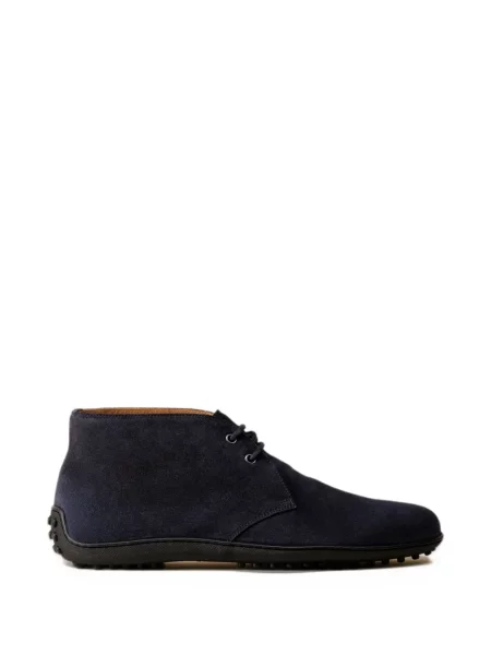 Trzewiki Car Shoe zamszowe niebieskie