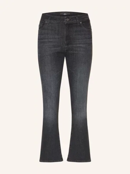 7 For All Mankind Jeansy Bootcut Cropped Boot schwarz