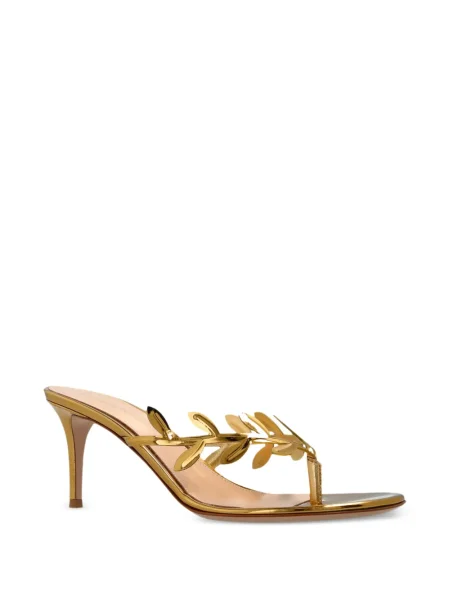 Papuci tip mules Gianvito Rossi auriu