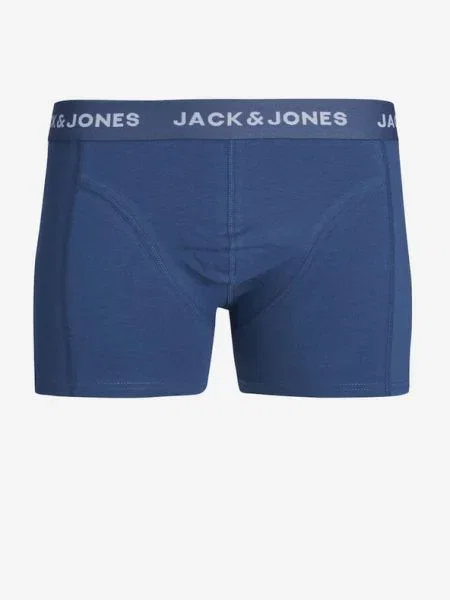 JACK & JONES Boxeralsók Kex sötétkék / sötétzöld / narancs / fehér