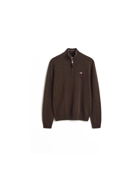Sweter z czystej wełny Gant brązowy
