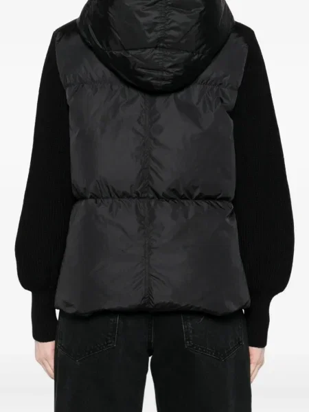 Geacă cu puf Canada Goose cu glugă negru