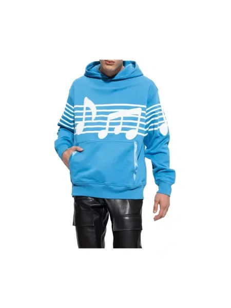 Bluza Just Don z nadrukiem niebieska