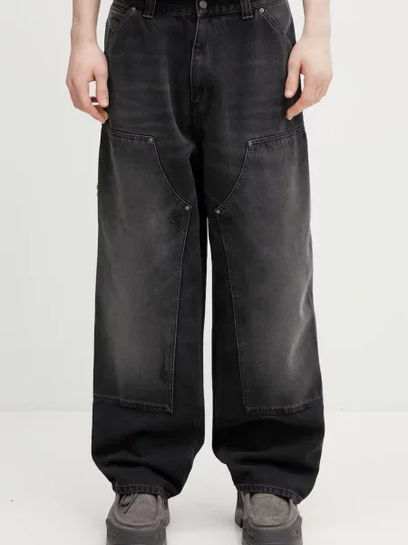 Carhartt WIP OG Double Knee Pant blugi loose pentru bărbați negru