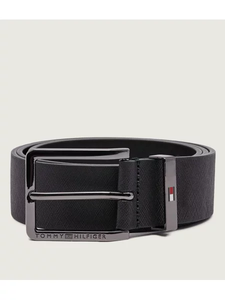 Tommy Hilfiger Curea de piele Oliver negru