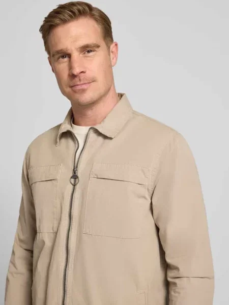 Kurtka koszulowa z czystej bawełny o kroju regular fit model GLENDALE' Barbour beżowa