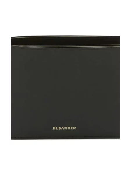 Portfel Jil Sander skórzany czarny