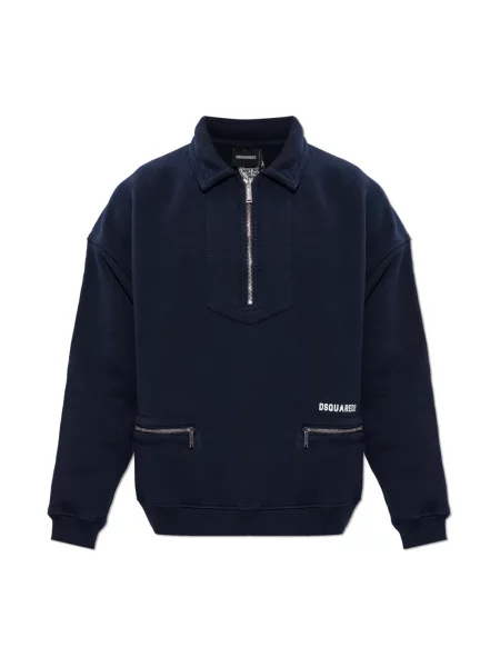 Bluza sportowa Dsquared2 z logo niebieska