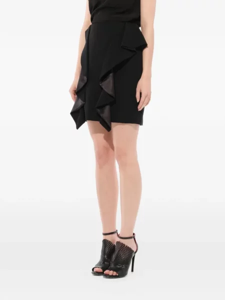 Mini suknja Givenchy s draperijom crna