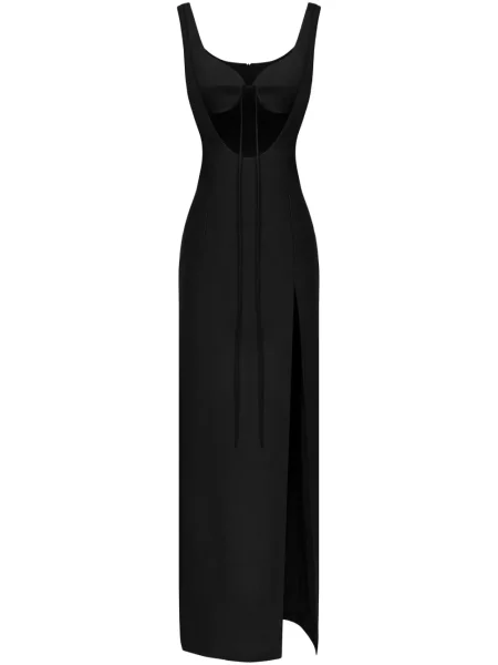 Rochie maxi Aleksandre Akhalkatsishvili fără mâneci de costum negru