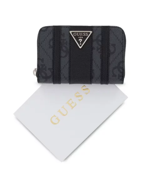 Pénztárca Guess nyomtatás szürke