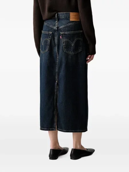 Къс ватиран раница Levi's® с дантела синьо