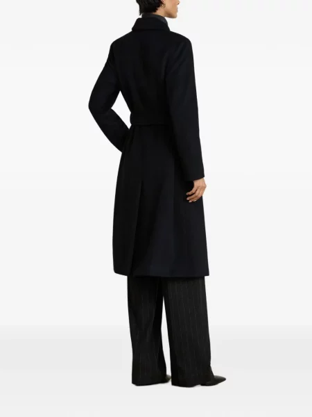 Cu centură palton Lauren Ralph Lauren negru