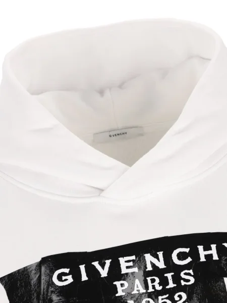 Hanorac cu glugă Givenchy cu imagine alb