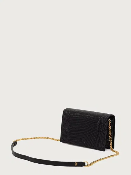 Torebka crossbody Elisabetta Franchi z nadrukiem czarna